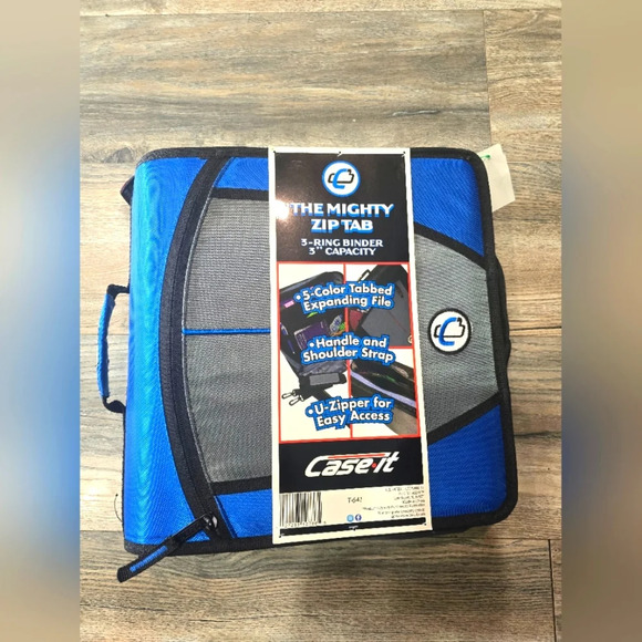 Case It Mighty Zip Tab 3 3-Ring Zipper Binders NWT - Picture 1 of 10